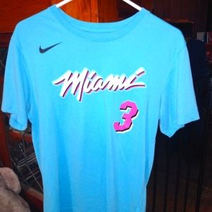 S - Nike, Miami Heat Dwayne Wade #3, NBA Tee